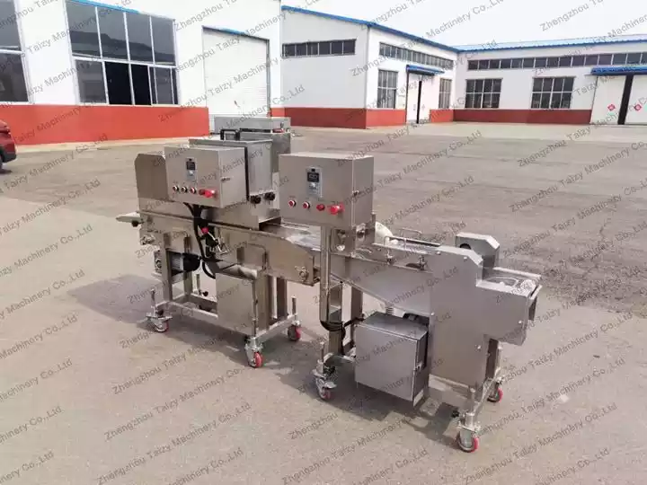 integrated batter &amp; breading machine