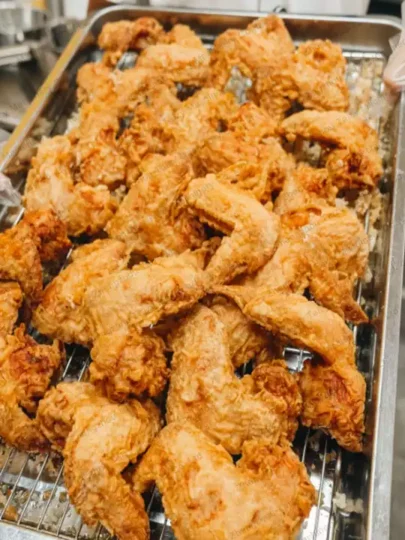 chicken frying