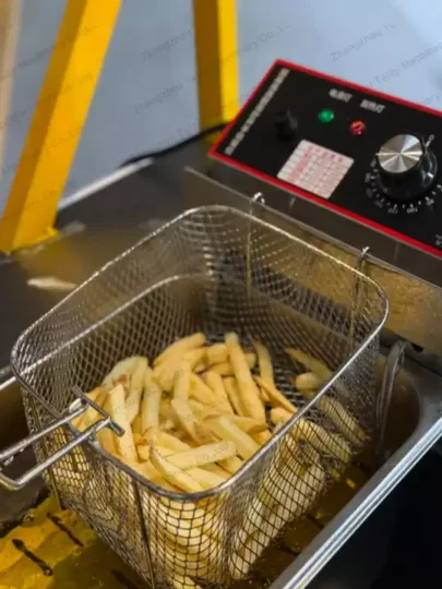 french fries frying